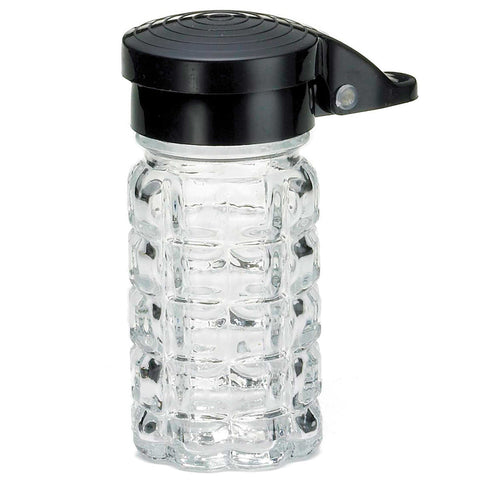 Tablecraft Black ABS Top Salt and Pepper Shaker, 1.5 Ounce -- 24 per case