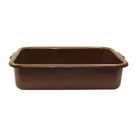 Tablecraft Brown Bus Box, 21.75 x 16.75 x 5 inch -- 12 per case