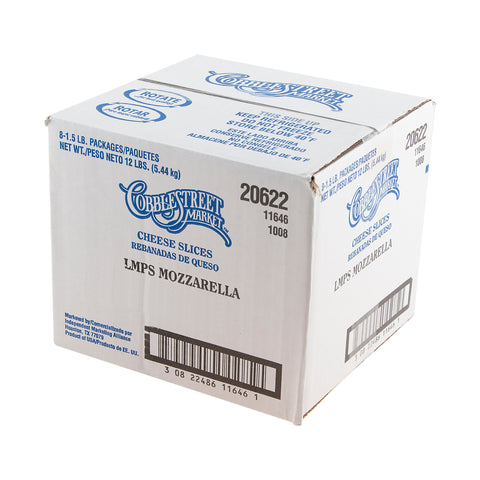 Cobblestreet Market™ CHEESE MOZZARELLA SLICED .75 OZ