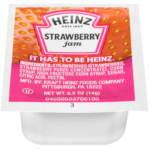 Heinz Single Serve Assorted Jelly and Jam Cup, 0.5 ounce -- 200 per case