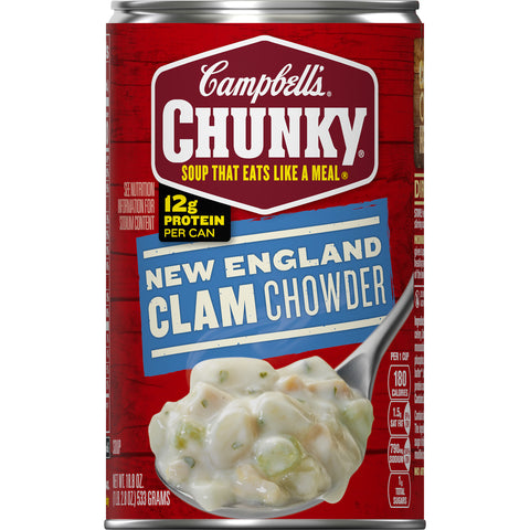 CHUNKY New England Clam Chowder - 18.8 oz. easy open can, 12 per case