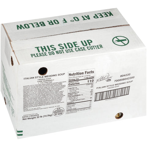 Chef Francisco Italian Wedding Soup, 8 Pound -- 4 per case