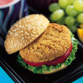 Chicken Breast Meat Patty Breaded Homestyle Round W/ Dwe Fc 2376-0928
