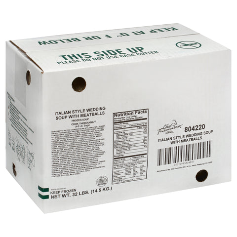 Chef Francisco Italian Wedding Soup, 8 Pound -- 4 per case